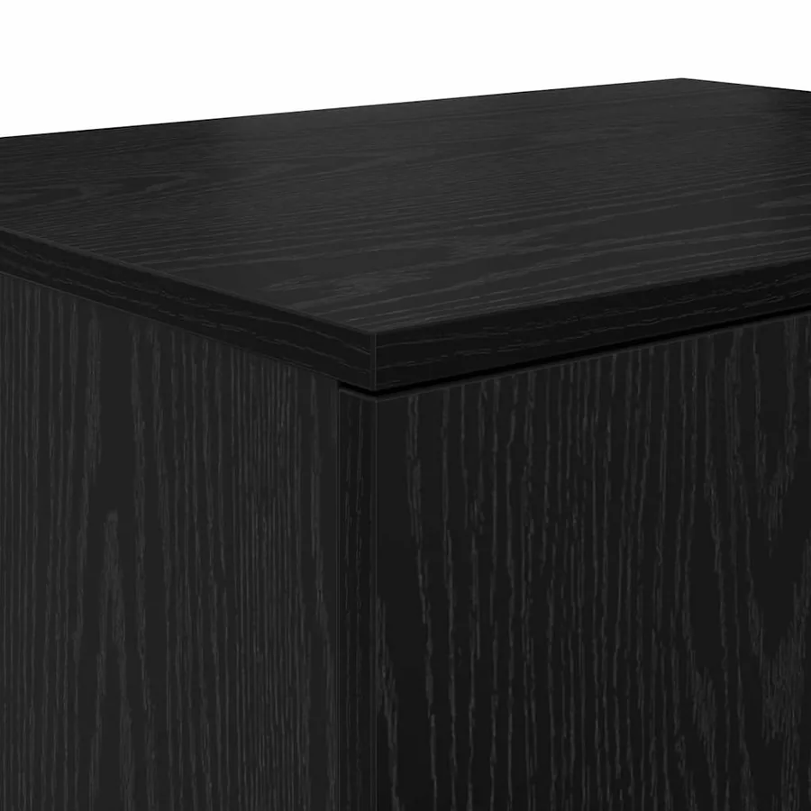 Armoire de rangement 2 pcs Chêne noir 108 x 41 x 40 cm - 10