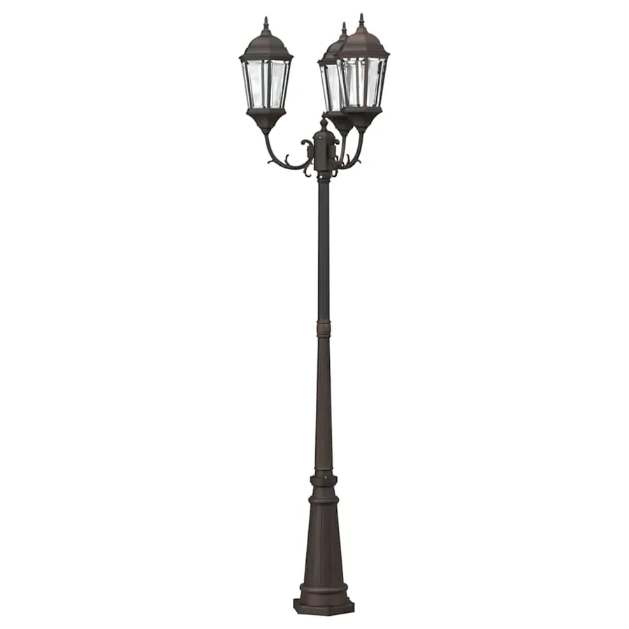 Lumière de jardin Bronze 61 x 53 x 235 cm Aluminium et verre - 5