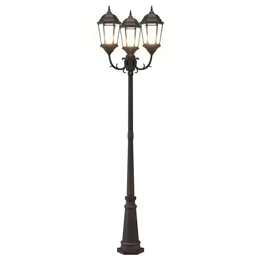 Lumière de jardin Bronze 61 x 53 x 235 cm Aluminium et verre - 8