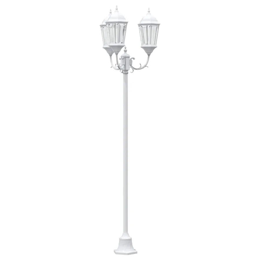 Lumière de jardin Blanc 57 x 49 x 241 cm Aluminium et verre - 2