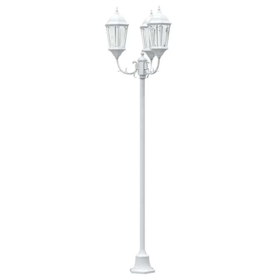Lumière de jardin Blanc 57 x 49 x 241 cm Aluminium et verre - 5