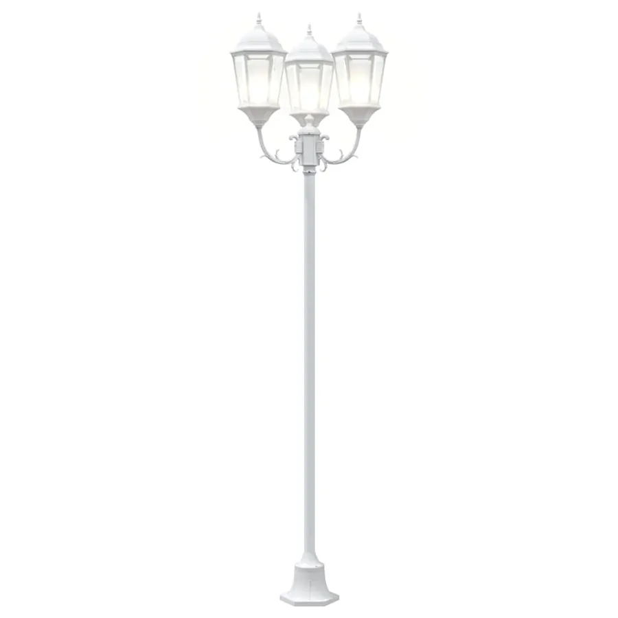Lumière de jardin Blanc 57 x 49 x 241 cm Aluminium et verre - 8