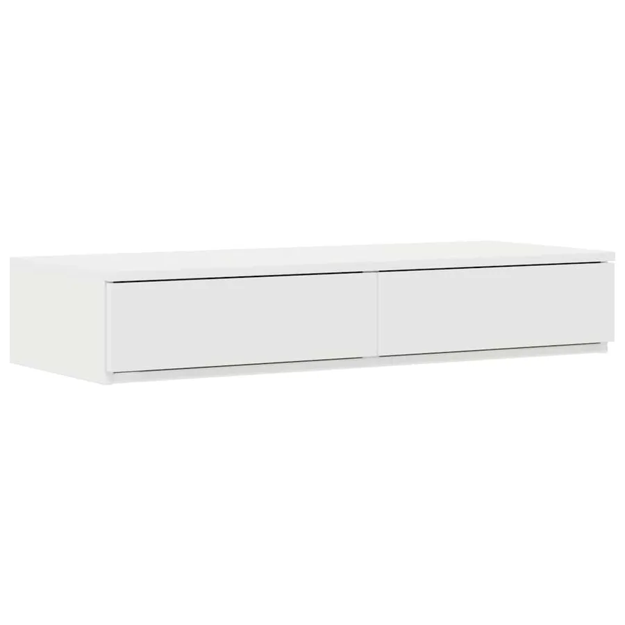 Tiroirs de lit Blanc 90 x 36,5 x 16,5 cm Bois d'ingénierie - 2