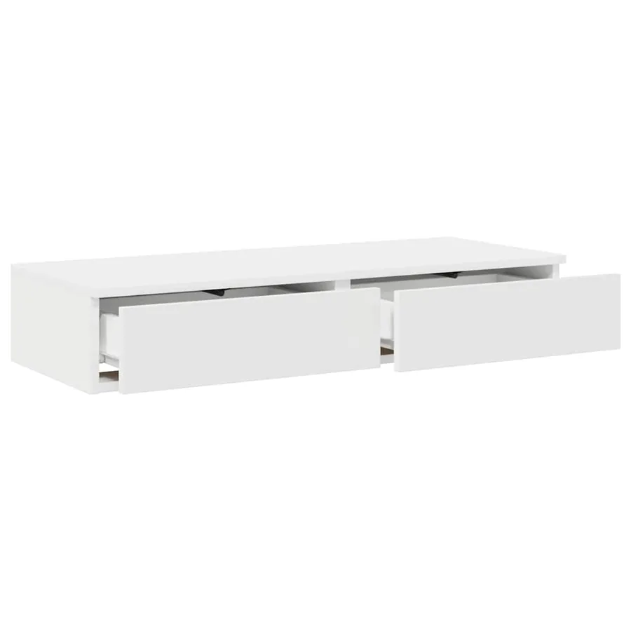 Tiroirs de lit Blanc 90 x 36,5 x 16,5 cm Bois d'ingénierie - 5