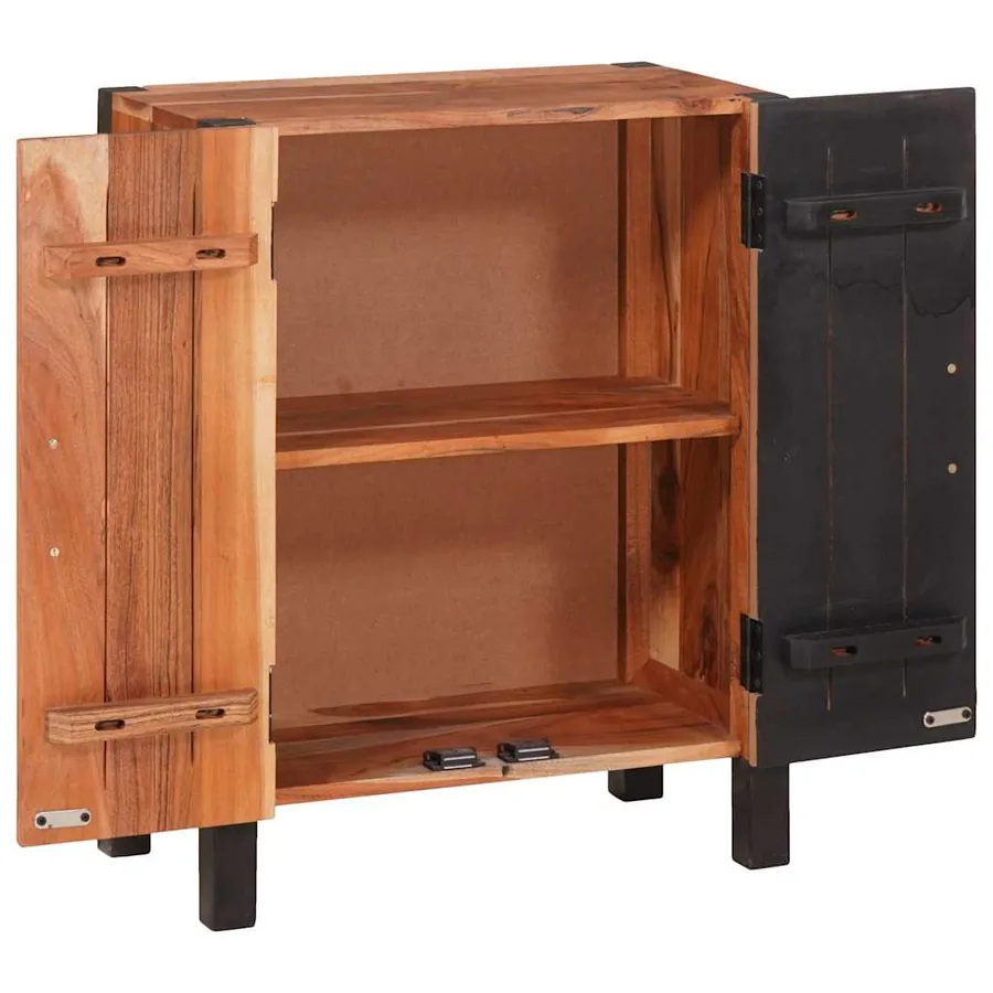 Buffet Marron 55 x 30 x 75 cm Bois d'Acacia Massif - 4