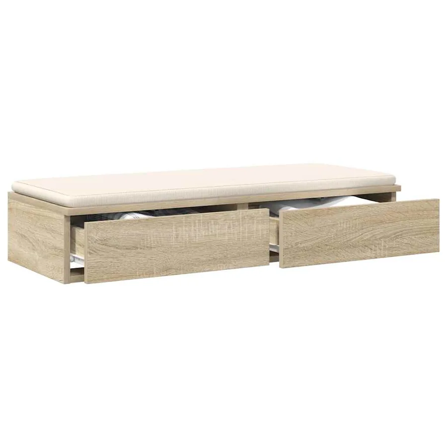 Tiroirs de lit avec tiroir Chêne Sonoma 90 x 36,5 x 16,5 cm - 3