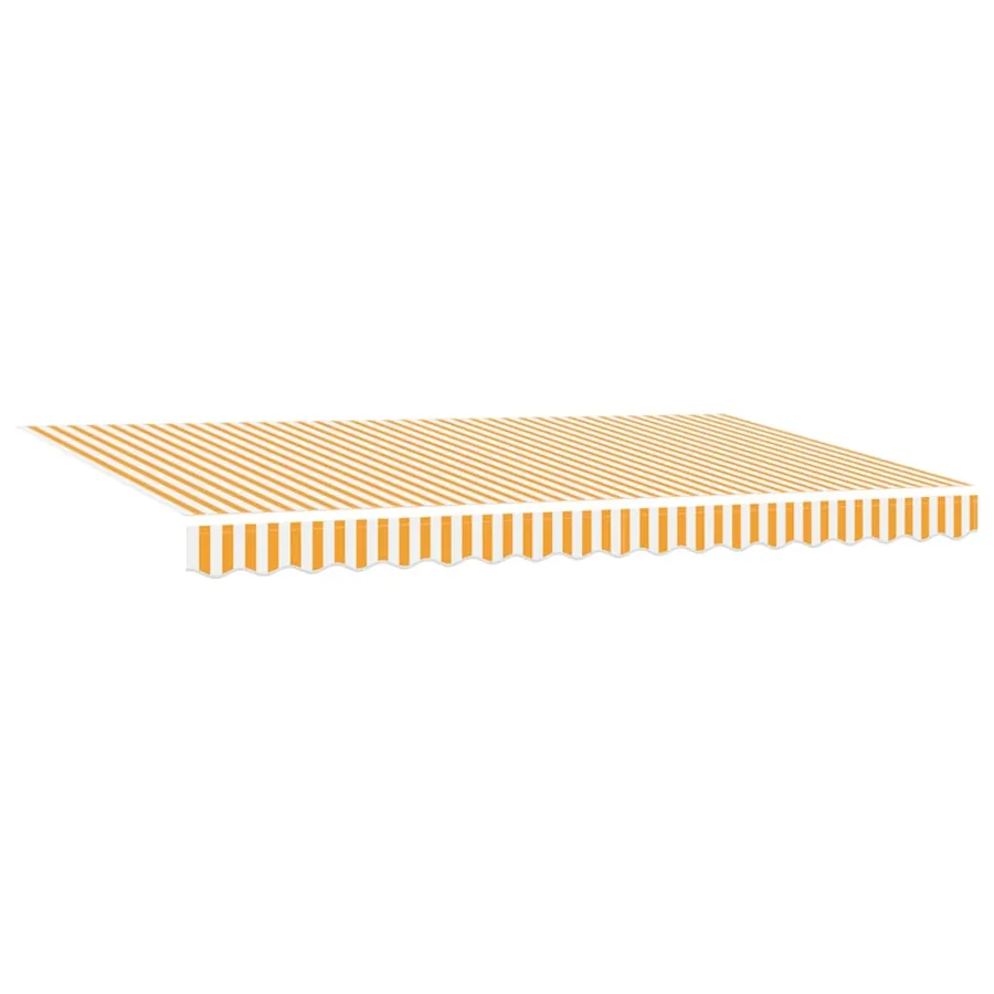 Auvent Rétractable Jaune 350 x 200 cm tissu - 5