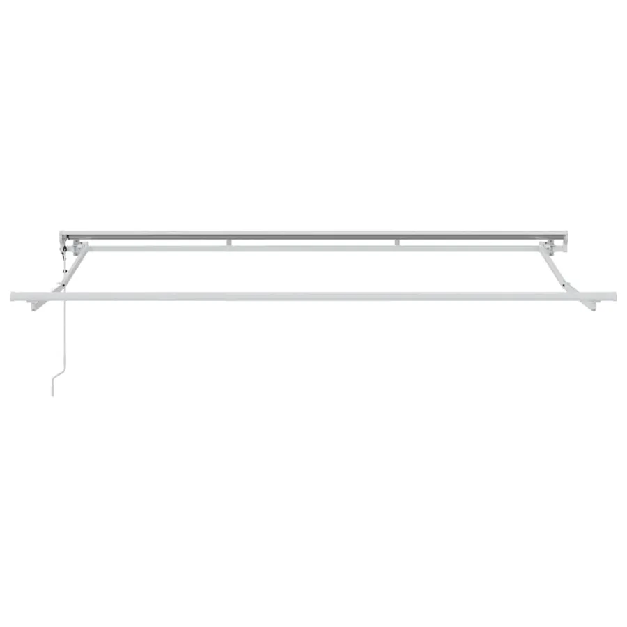 Cadre d'auvent Réglable Blanc 3,5 x 2 m Acier - 4