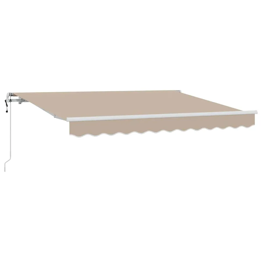 Auvent Rétractable Beige 250 x 200 cm tissu - 2