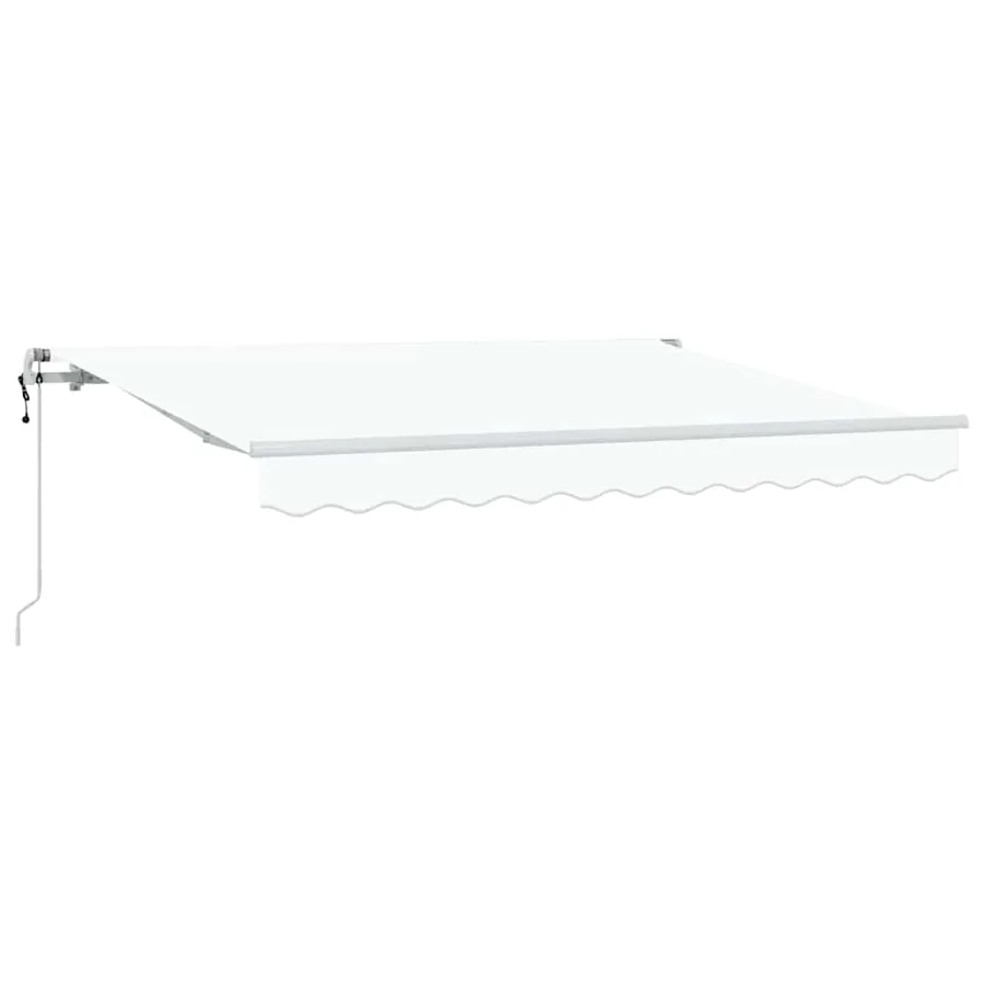 Auvent Rétractable Blanc 300 x 200 cm tissu - 2
