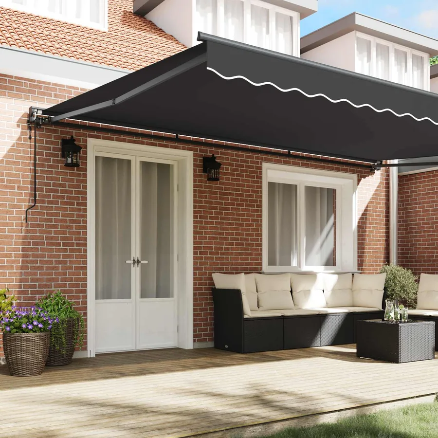 Cadre d'auvent Anthracite 500 × 300 cm - 3