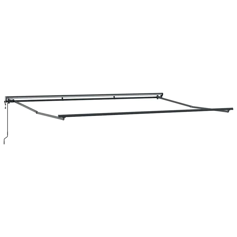 Cadre d'auvent Réglable Anthracite 4,5 × 3 m Acier - 2