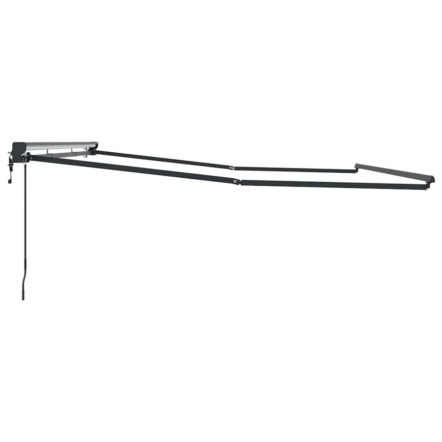 Cadre d'auvent Réglable Anthracite 4,5 × 3 m Acier - 5