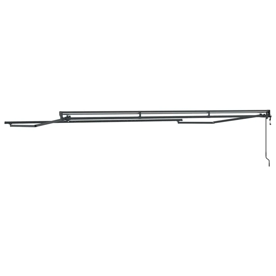 Cadre d'auvent Réglable Anthracite 4,5 × 3 m Acier - 6