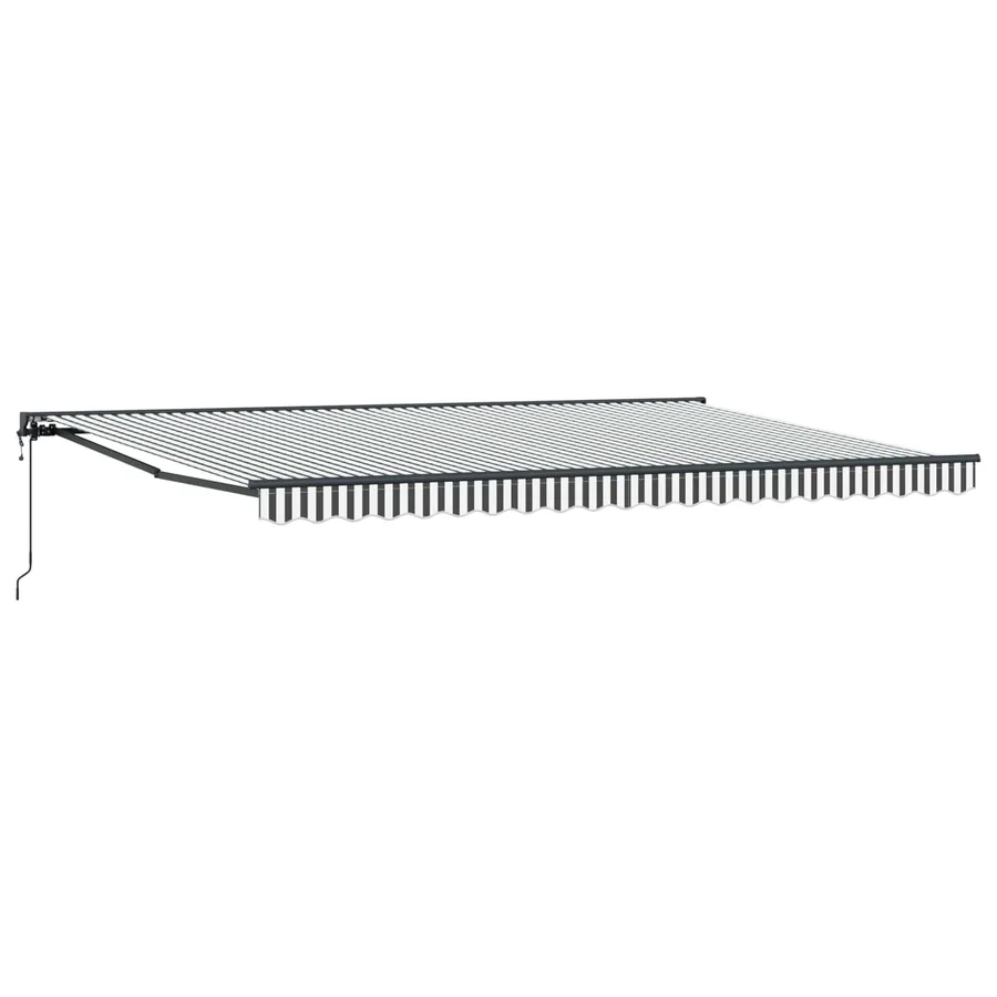 Cadre d'auvent Anthracite et blanc 500 × 300 cm - 2
