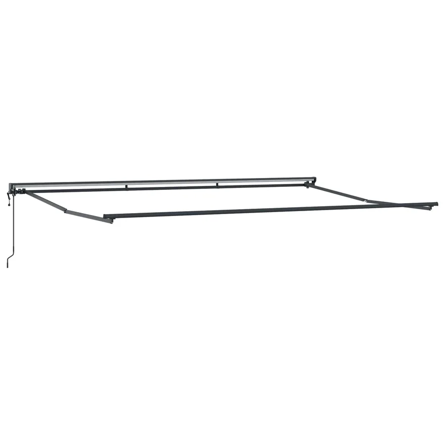 Cadre d'auvent Anthracite et blanc 500 × 300 cm - 5