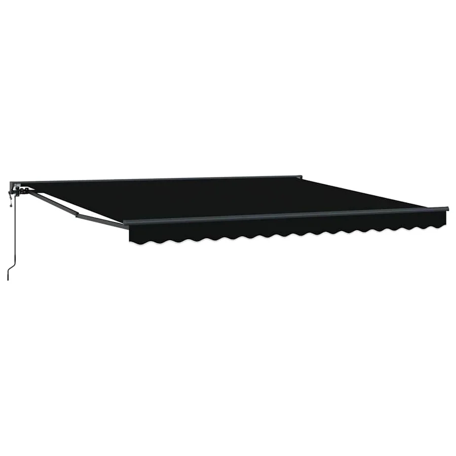 Cadre d'auvent Noir 400 × 300 cm Polyester avec revêtement PU - 2