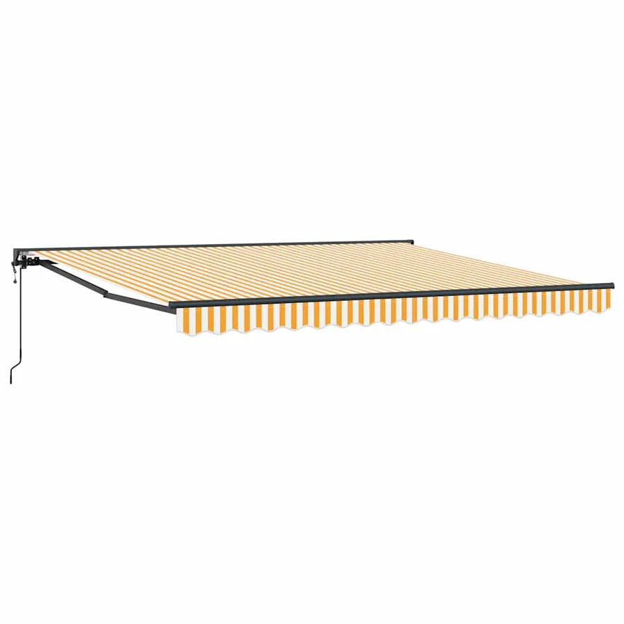 Cadre d'auvent Jaune et blanc 400 × 300 cm - 2
