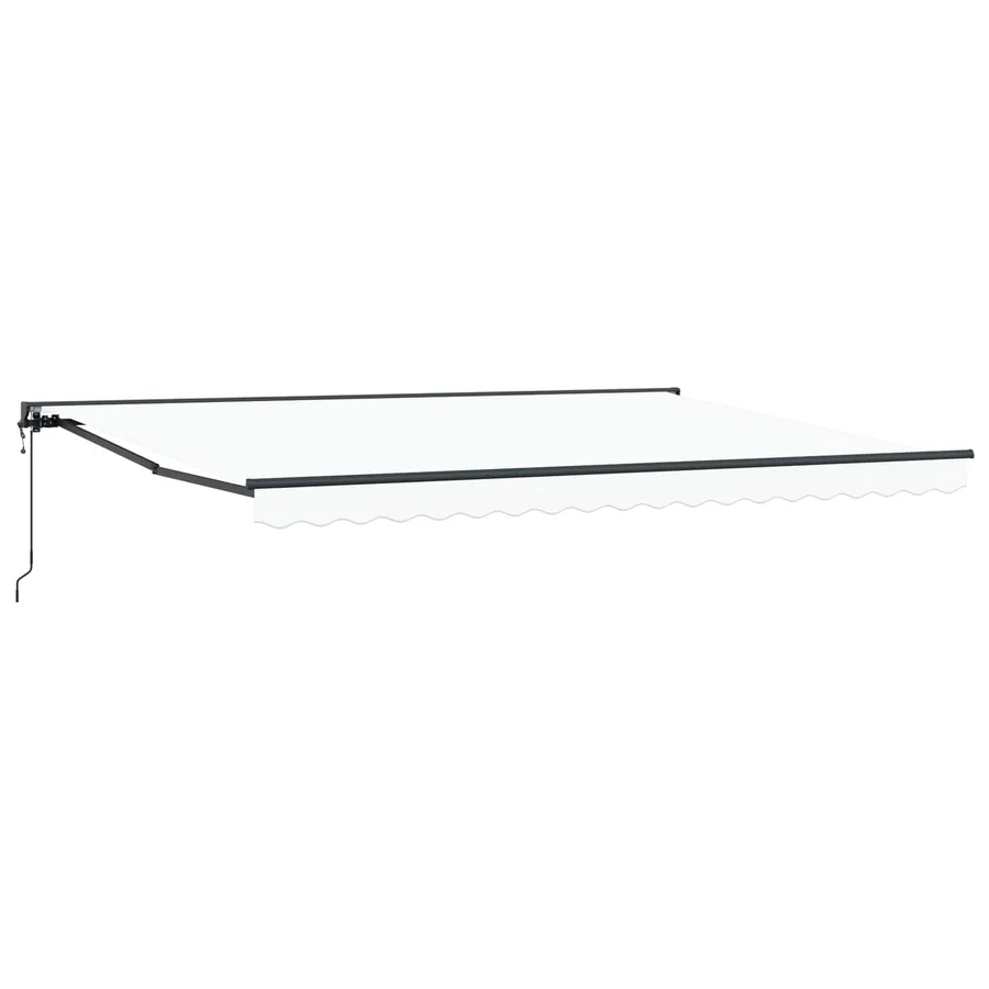 Cadre d'auvent Blanc 450 × 300 cm Polyester avec revêtement PU - 2