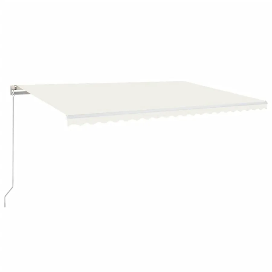Auvent manuel rétractable 500x300 cm Crème - 2