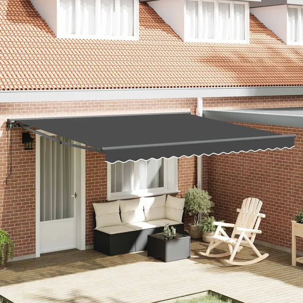 Cadre d'auvent Anthracite 400 × 300 cm
