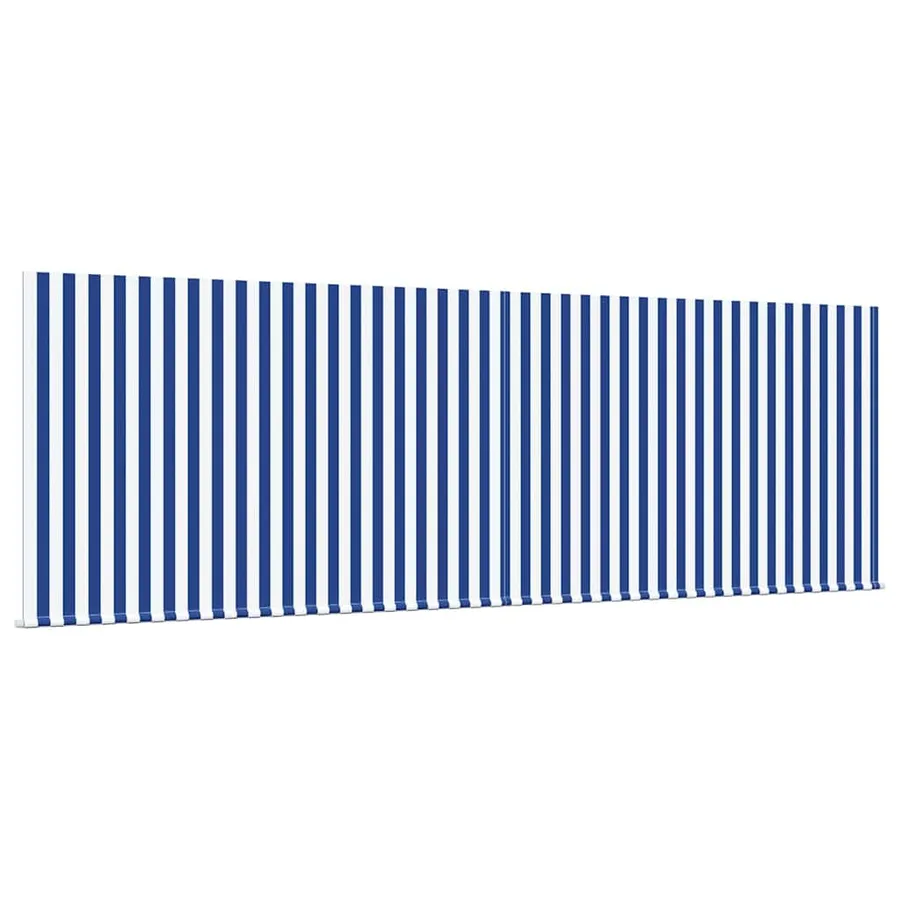 Auvent Rétractable Bleu et Blanc 400 × 300 cm - 4