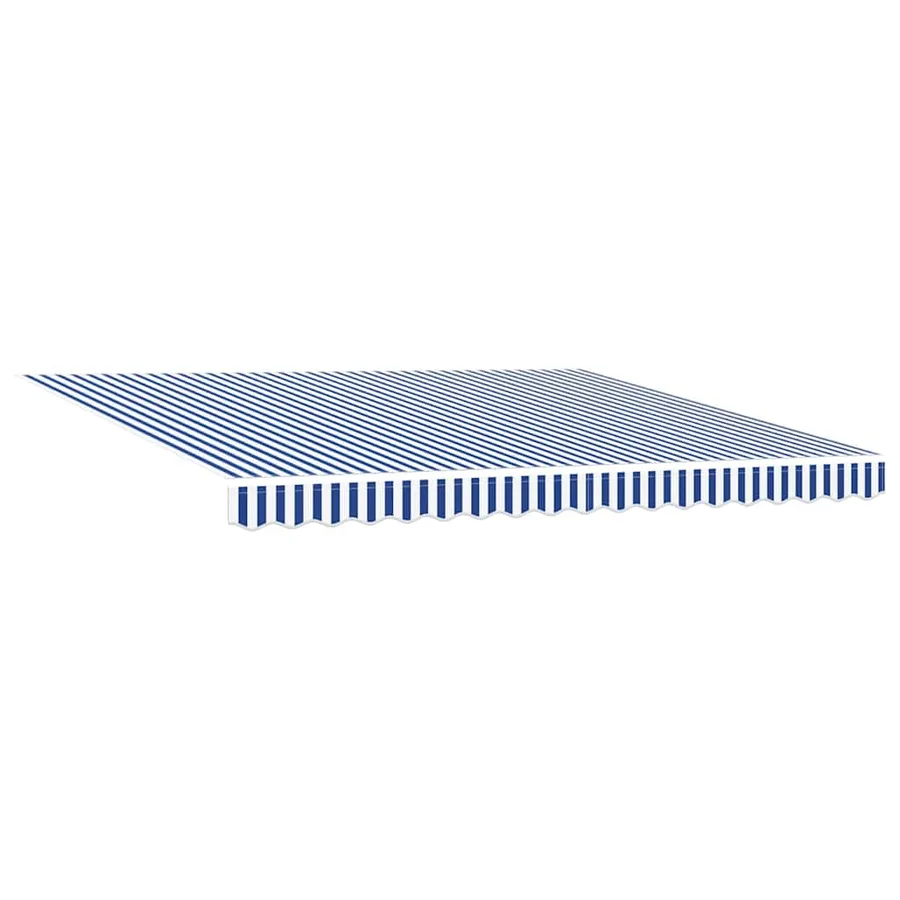 Auvent Rétractable Bleu et Blanc 400 × 300 cm - 5