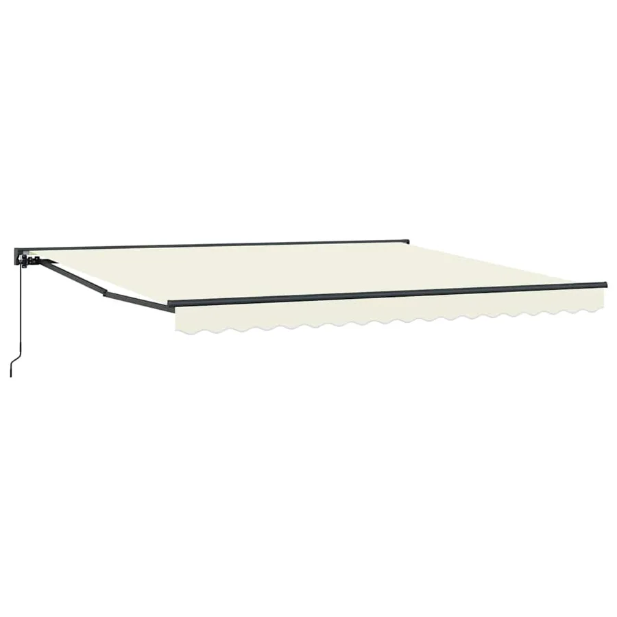 Cadre d'auvent Crème 400 × 300 cm Polyester avec revêtement PU - 2