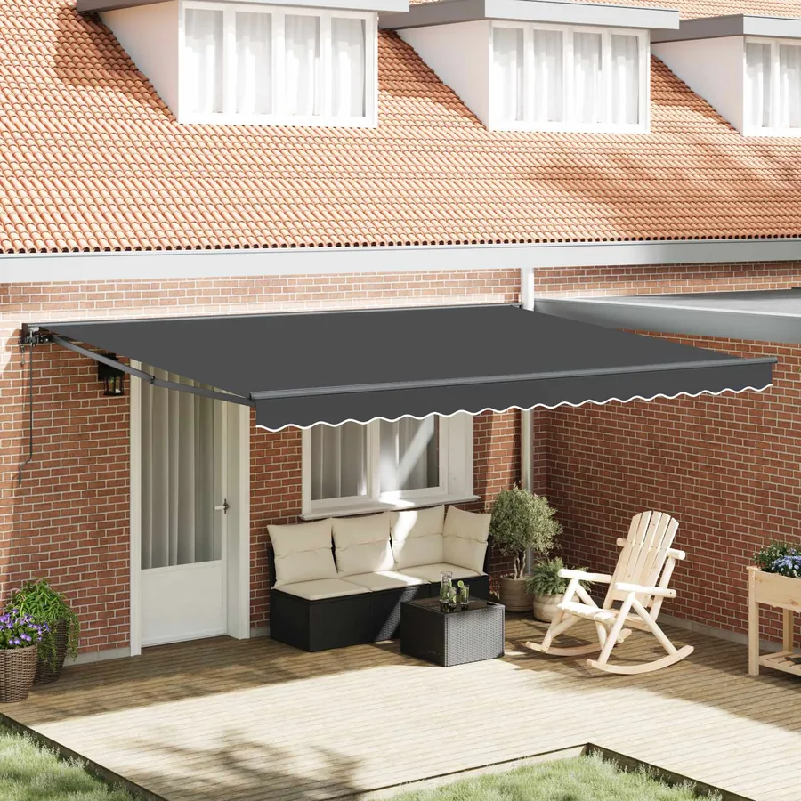 Cadre d'auvent Anthracite 450 × 300 cm
