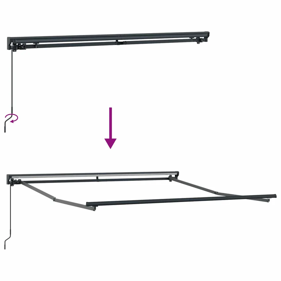 Cadre d'auvent Multicolore 350 x 250 cm - 9