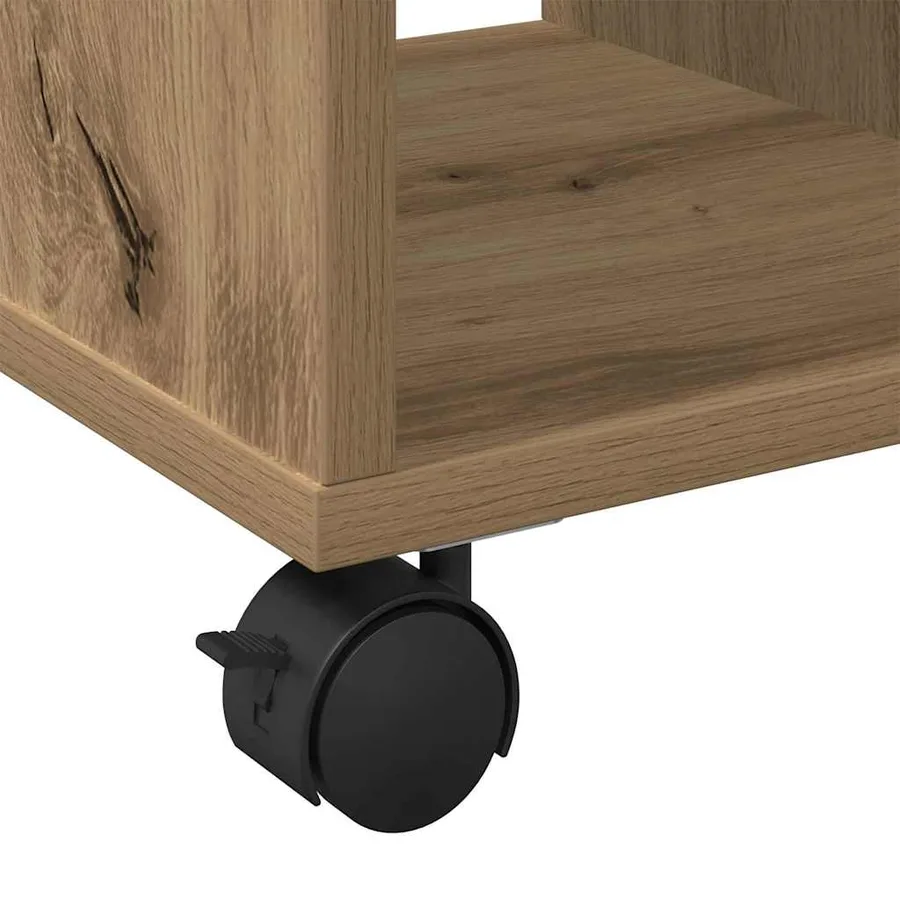 Table d'appoint chêne artisanal 50 x 30 x 55 cm - 9