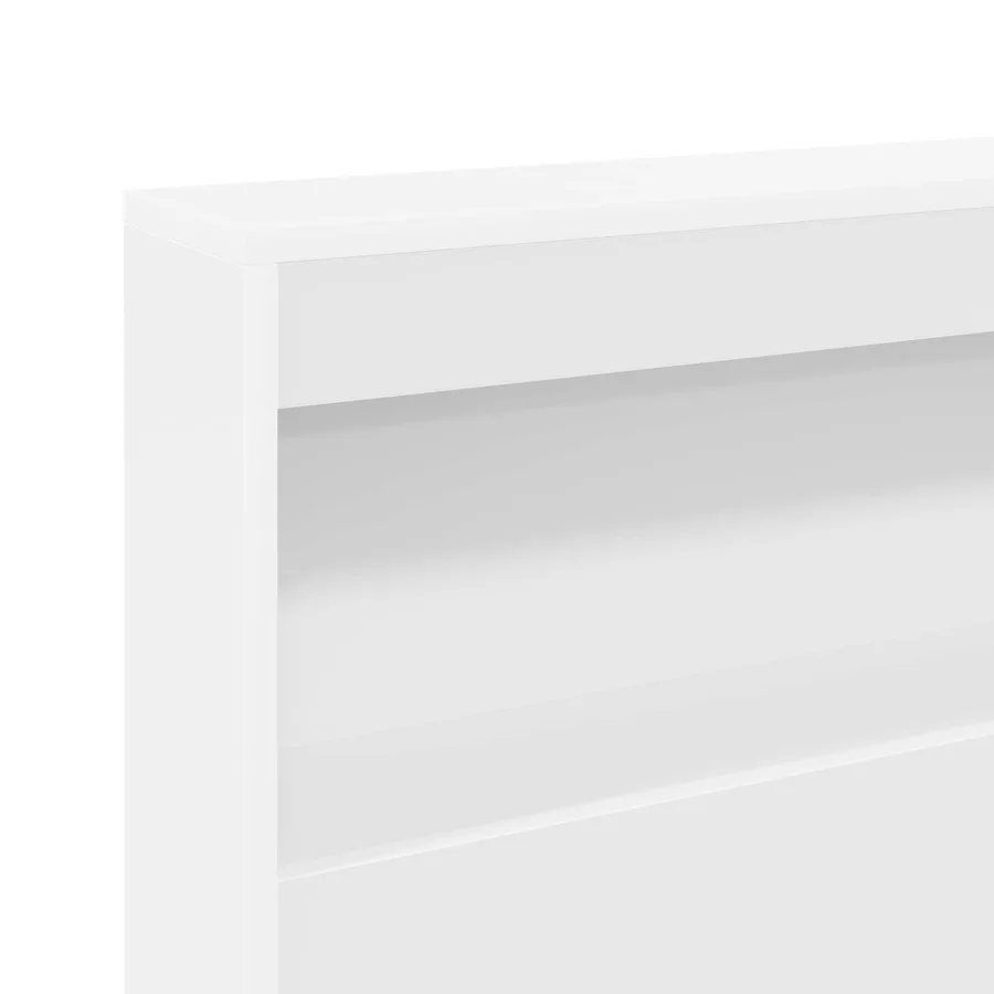 Tête de lit de rangement Blanc 160 cm Bois d'ingénierie - 9