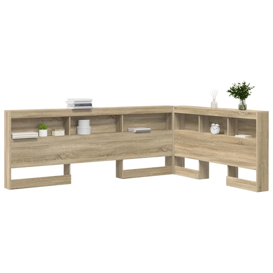 Tête de lit de rangement Chêne Sonoma 160 cm Bois d'ingénierie - 3