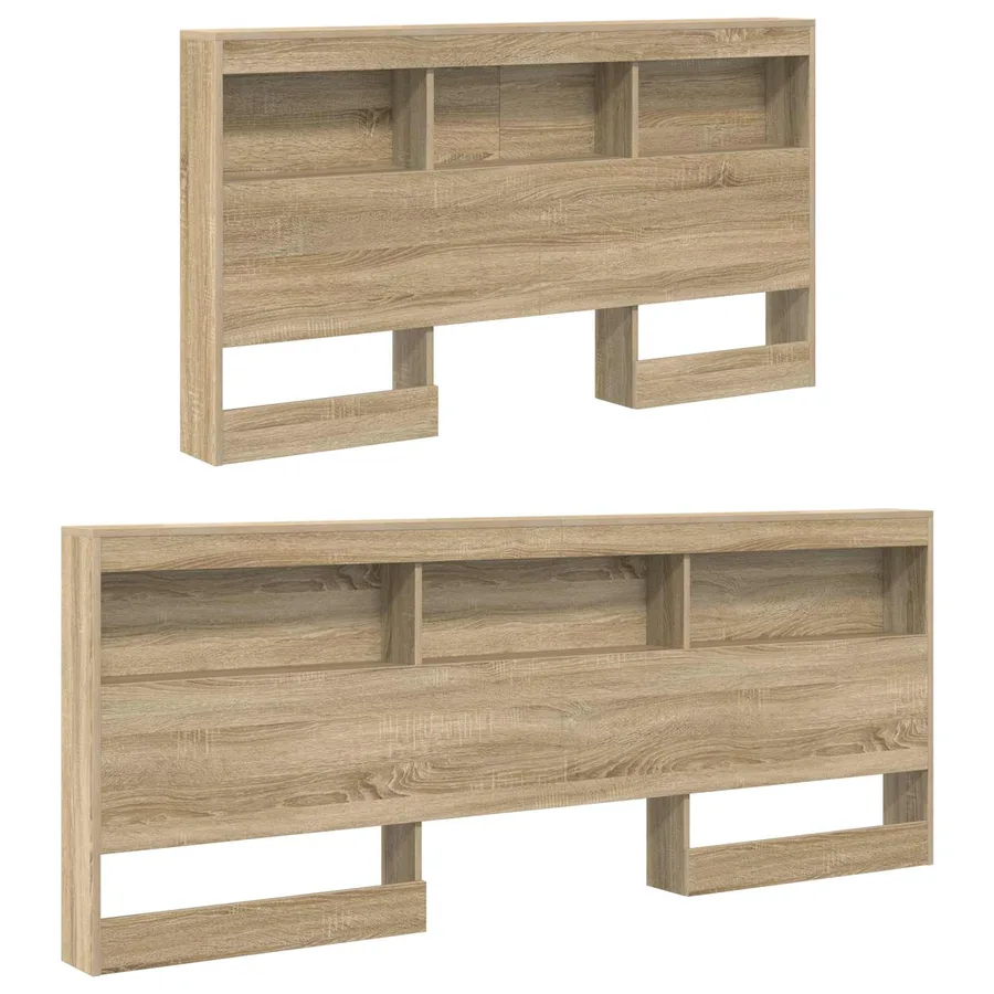 Tête de lit de rangement Chêne Sonoma 160 cm Bois d'ingénierie - 5