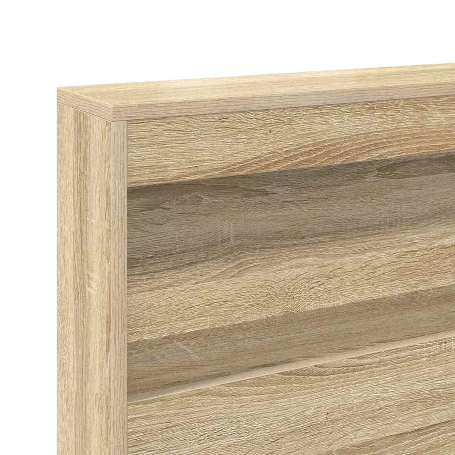 Lit Bibliothèque Chêne sonoma 160 x 200 cm Bois d'ingénierie - 10