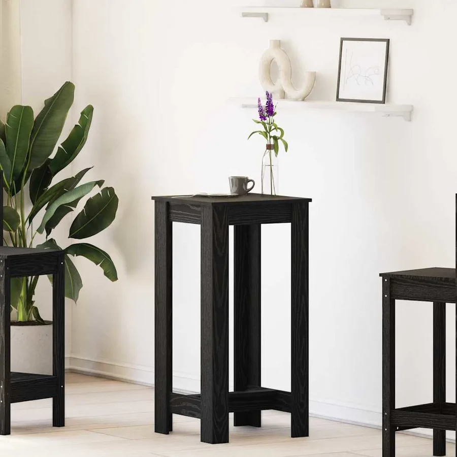 Table de bar Chêne noir 51 x 50 x 103,5 cm Bois d'ingénierie - 4