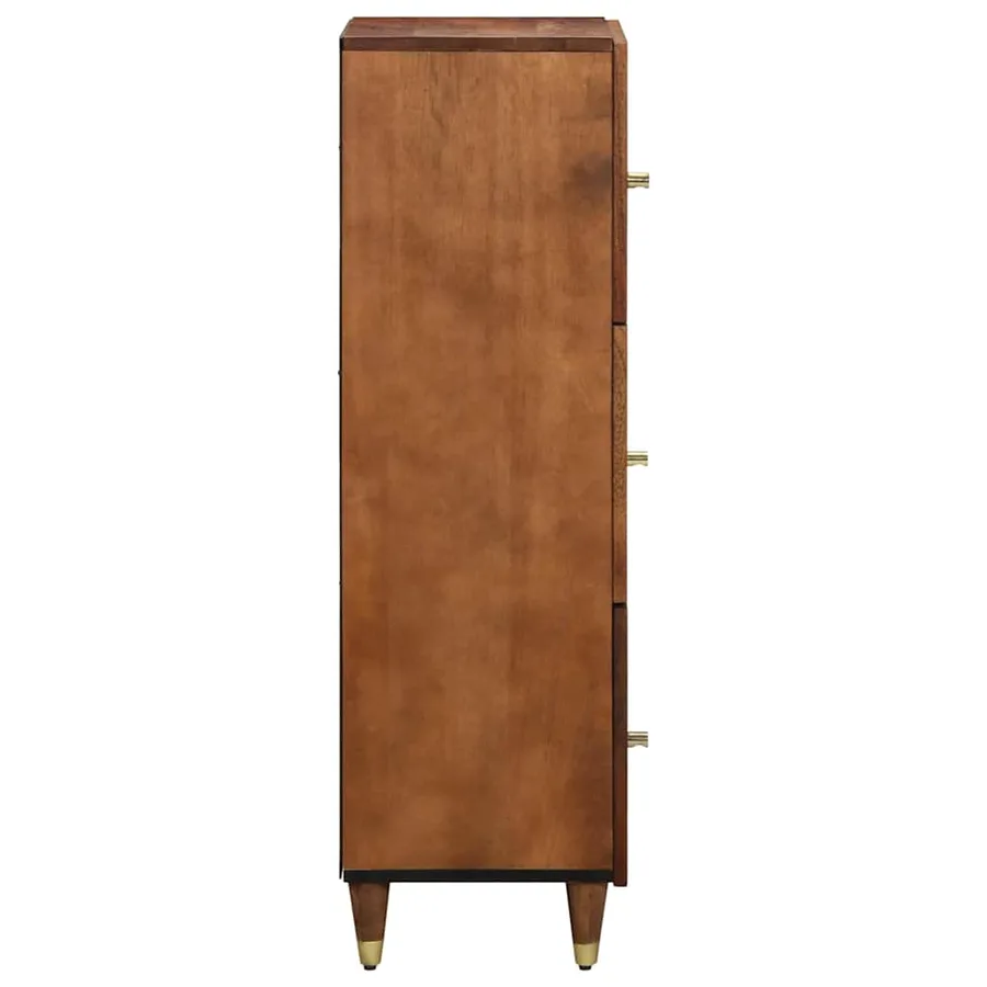 Haut Armoire Marron 40 x 33 x 110 cm Bois de mangue massif - 4