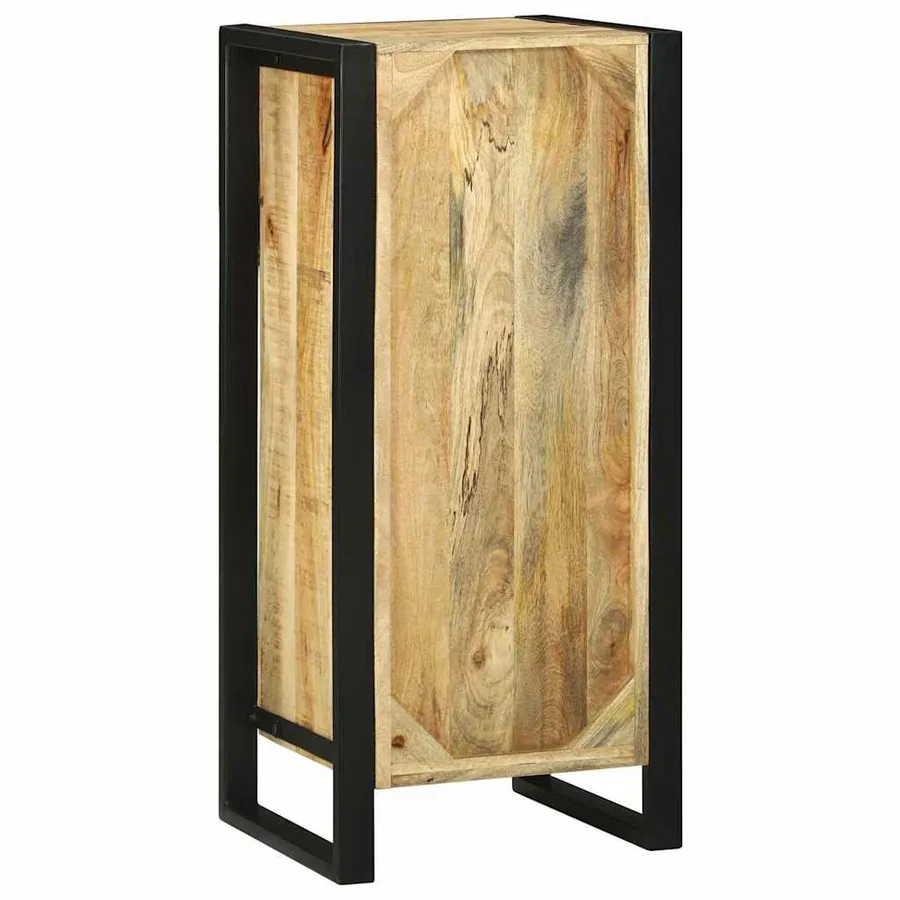 Armoire de salle de bain Marron Bois de mangue massif - 7