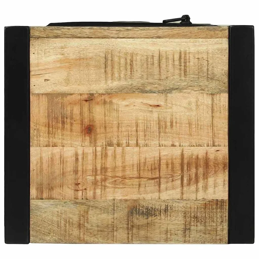 Armoire de salle de bain Marron Bois de mangue massif - 8