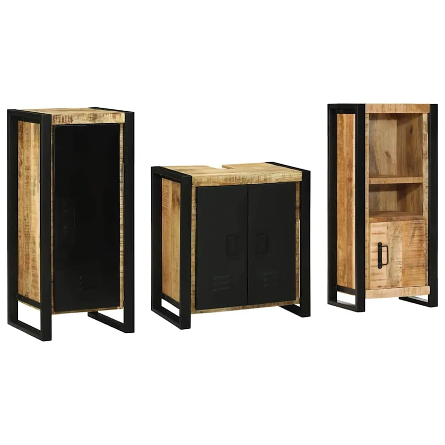 Ensemble de mobilier de salle de bain avec tiroir 3 pcs - 2