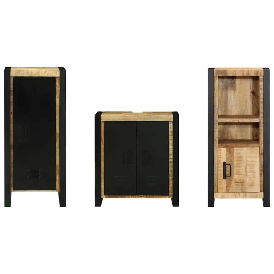 Ensemble de mobilier de salle de bain avec tiroir 3 pcs - 7