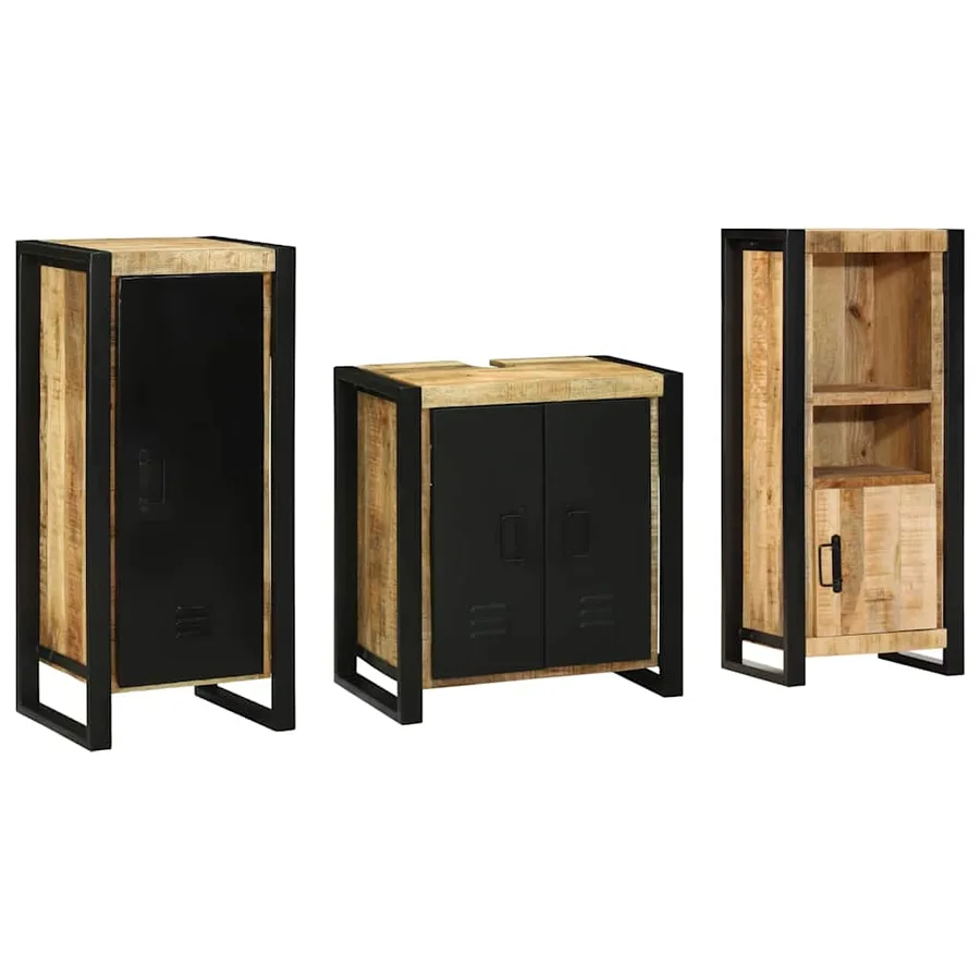 Ensemble de mobilier de salle de bain avec tiroir 3 pcs - 9
