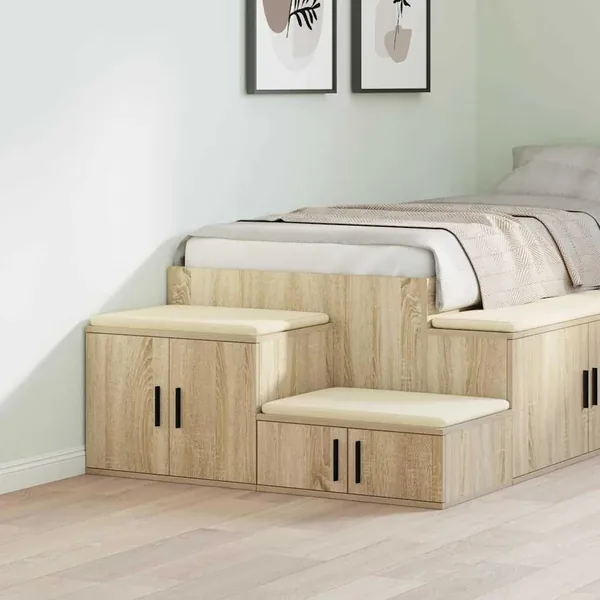 Armoire de rangement 2 pcs Chêne Sonoma 103 x 41 x 40 cm