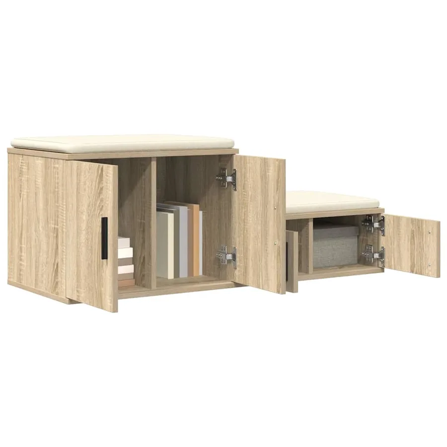 Armoire de rangement 2 pcs Chêne Sonoma 103 x 41 x 40 cm - 3