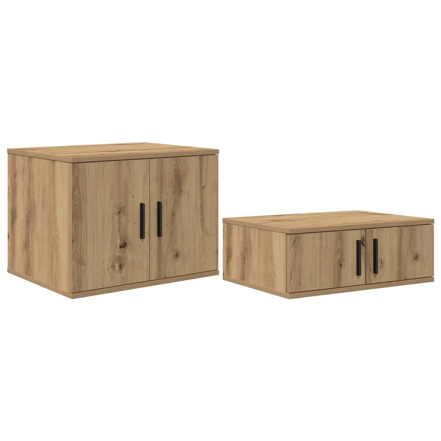 Armoire de rangement 2 pc Chêne artisanal 103 x 41 x 40 cm - 2