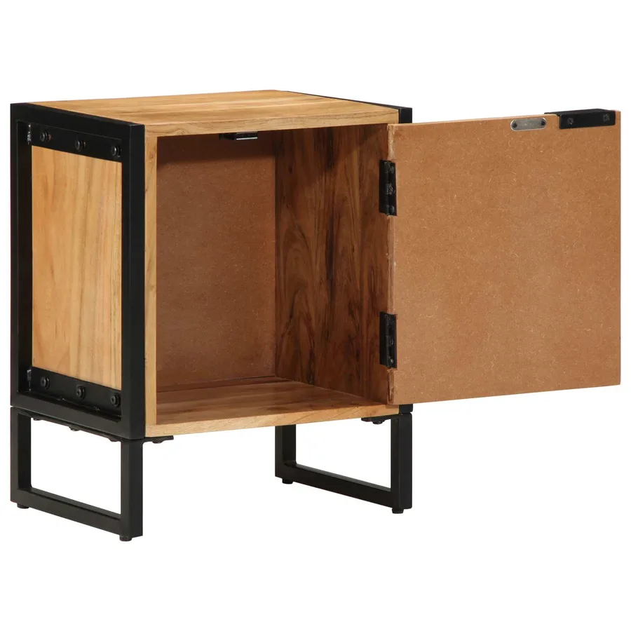Table de chevet Marron 40 x 30 x 50 cm - 2