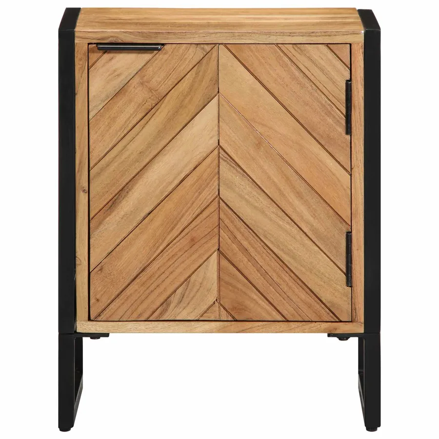 Table de chevet Marron 40 x 30 x 50 cm - 5