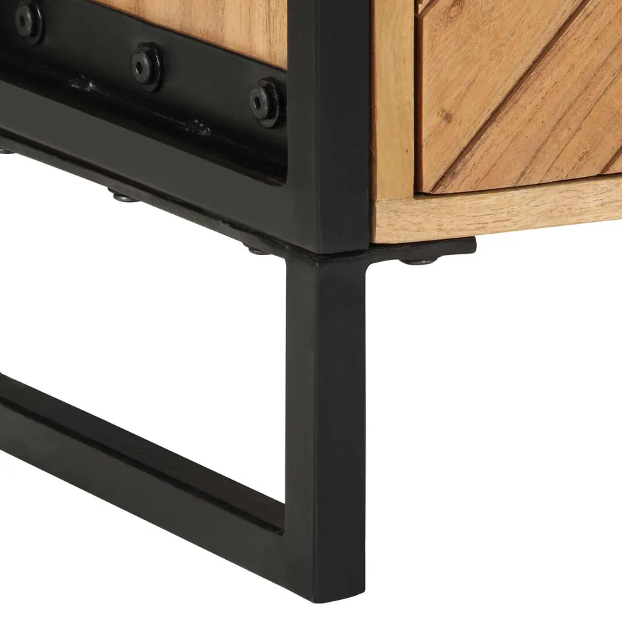 Table de chevet Marron 40 x 30 x 50 cm - 9