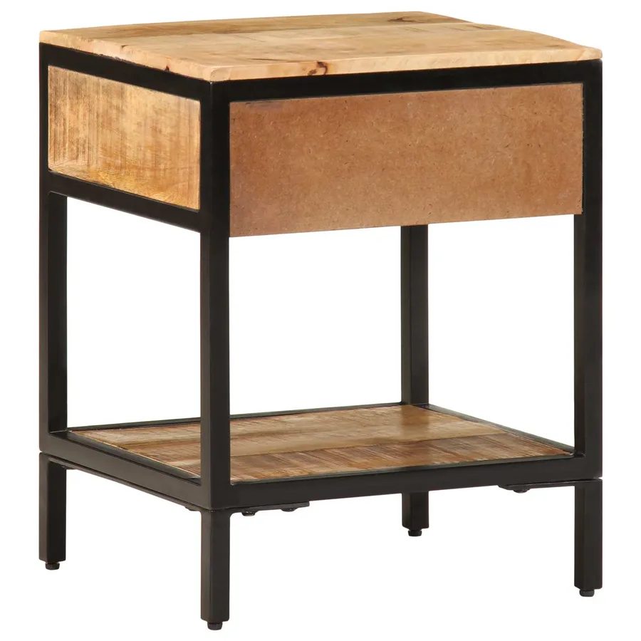 Table de chevet avec tiroir Marron 40 x 35 x 50 cm - 7
