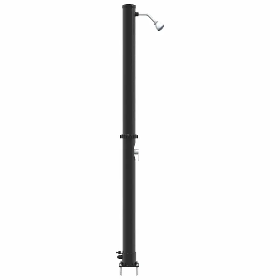 Douche solaire extérieure Noir 217 cm PVC et Aluminium - 6